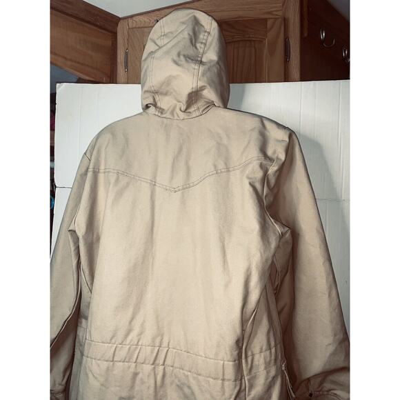 Saddlesmith Outfitters By Action Hood Canvas Jacket XS 46" Chest Oversize USA - Picture 5 of 10